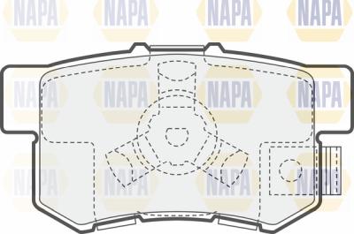 NAPA PBP7473 - Комплект спирачно феродо, дискови спирачки vvparts.bg