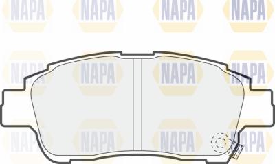 NAPA PBP7597 - Комплект спирачно феродо, дискови спирачки vvparts.bg