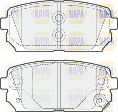 NAPA PBP7547 - Комплект спирачно феродо, дискови спирачки vvparts.bg