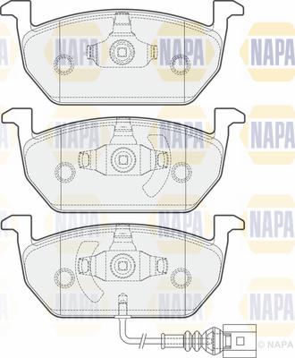 Key Parts KBP2511 - Комплект спирачно феродо, дискови спирачки vvparts.bg