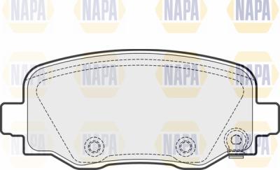 NAPA PBP7565 - Комплект спирачно феродо, дискови спирачки vvparts.bg
