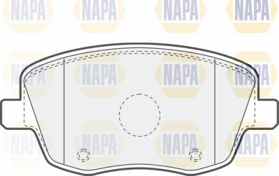 NAPA PBP7566 - Комплект спирачно феродо, дискови спирачки vvparts.bg