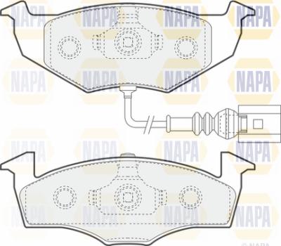 NAPA PBP7567 - Комплект спирачно феродо, дискови спирачки vvparts.bg