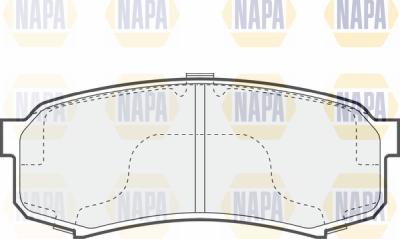 NAPA PBP7505 - Комплект спирачно феродо, дискови спирачки vvparts.bg