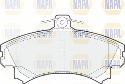 NAPA PBP7507 - Комплект спирачно феродо, дискови спирачки vvparts.bg