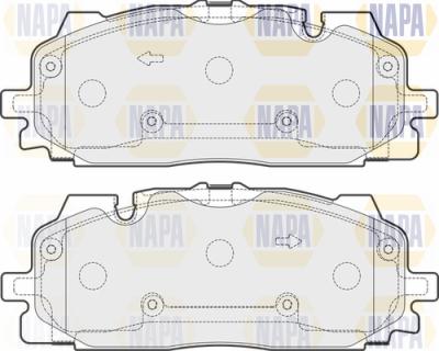 NAPA PBP7515 - Комплект спирачно феродо, дискови спирачки vvparts.bg