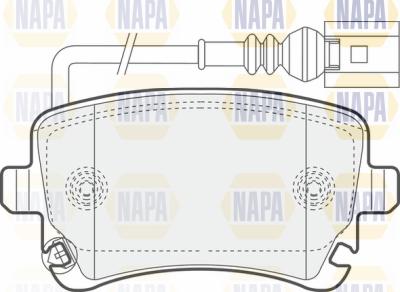 NAPA PBP7511 - Комплект спирачно феродо, дискови спирачки vvparts.bg