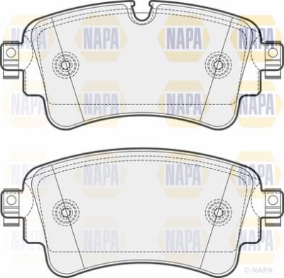 NAPA PBP7518 - Комплект спирачно феродо, дискови спирачки vvparts.bg