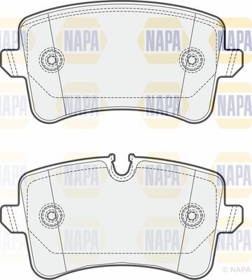 NAPA PBP7513 - Комплект спирачно феродо, дискови спирачки vvparts.bg