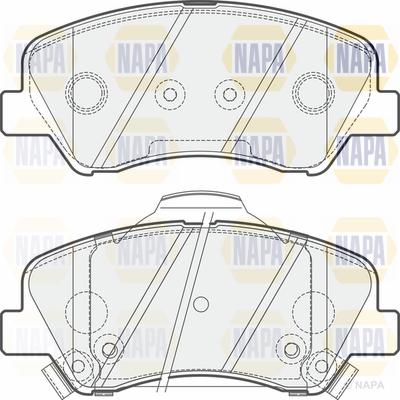 NAPA PBP7532 - Комплект спирачно феродо, дискови спирачки vvparts.bg