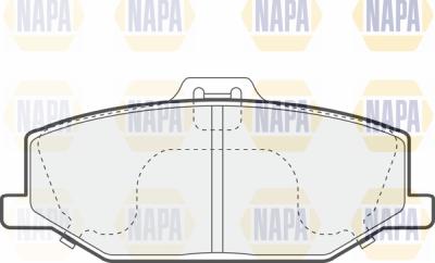 NAPA PBP7521 - Комплект спирачно феродо, дискови спирачки vvparts.bg