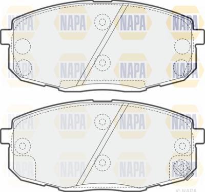 NAPA PBP7528 - Комплект спирачно феродо, дискови спирачки vvparts.bg
