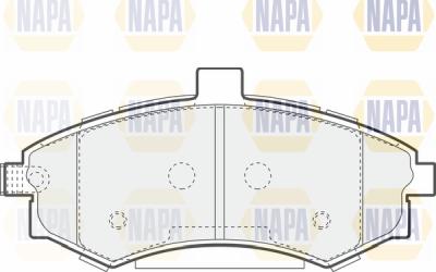 NAPA PBP7527 - Комплект спирачно феродо, дискови спирачки vvparts.bg