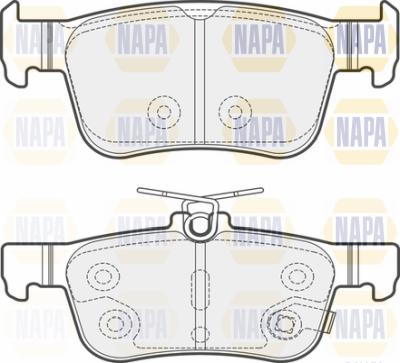 NAPA PBP7698 - Комплект спирачно феродо, дискови спирачки vvparts.bg