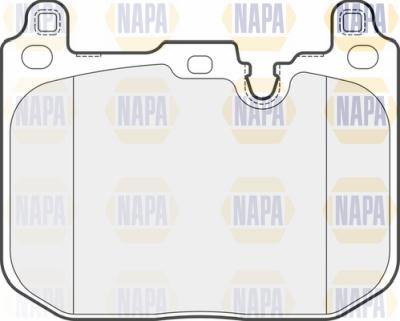 NAPA PBP7693 - Комплект спирачно феродо, дискови спирачки vvparts.bg