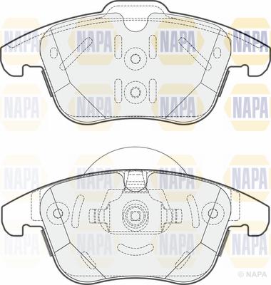 NAPA PBP7646 - Комплект спирачно феродо, дискови спирачки vvparts.bg