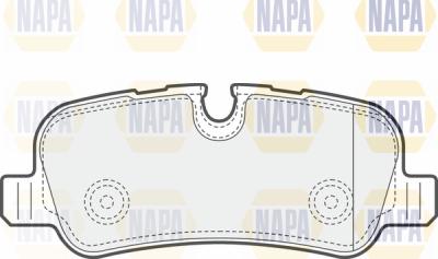 NAPA PBP7642 - Комплект спирачно феродо, дискови спирачки vvparts.bg