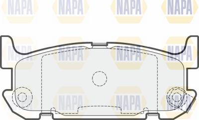 NAPA PBP7654 - Комплект спирачно феродо, дискови спирачки vvparts.bg