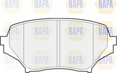 NAPA PBP7657 - Комплект спирачно феродо, дискови спирачки vvparts.bg