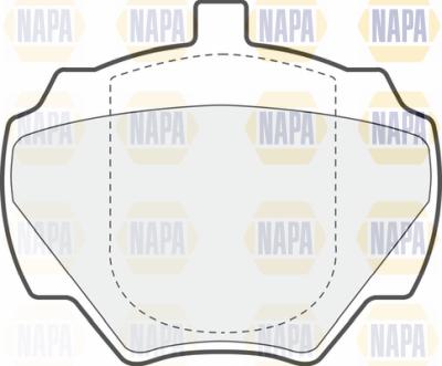 NAPA PBP7669 - Комплект спирачно феродо, дискови спирачки vvparts.bg