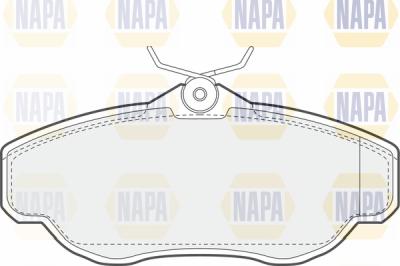 NAPA PBP7665 - Комплект спирачно феродо, дискови спирачки vvparts.bg