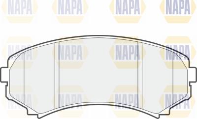 NAPA PBP7662 - Комплект спирачно феродо, дискови спирачки vvparts.bg