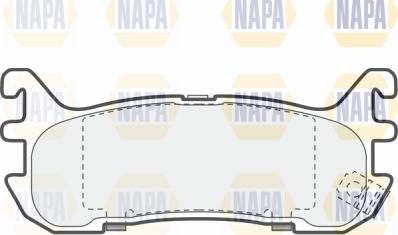 NAPA PBP7604 - Комплект спирачно феродо, дискови спирачки vvparts.bg