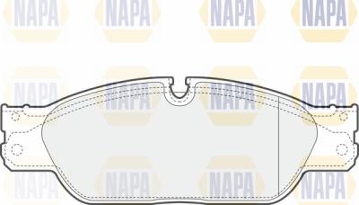 NAPA PBP7606 - Комплект спирачно феродо, дискови спирачки vvparts.bg