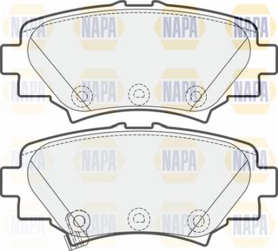 NAPA PBP7601 - Комплект спирачно феродо, дискови спирачки vvparts.bg