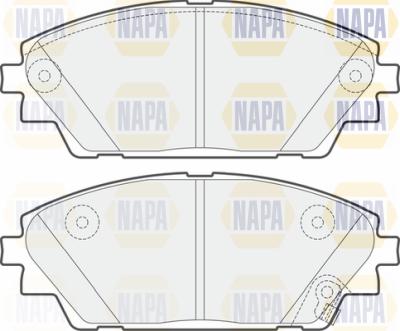 NAPA PBP7602 - Комплект спирачно феродо, дискови спирачки vvparts.bg