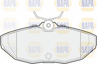 NAPA PBP7607 - Комплект спирачно феродо, дискови спирачки vvparts.bg