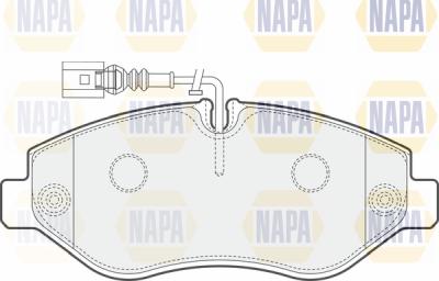 NAPA PBP7616 - Комплект спирачно феродо, дискови спирачки vvparts.bg