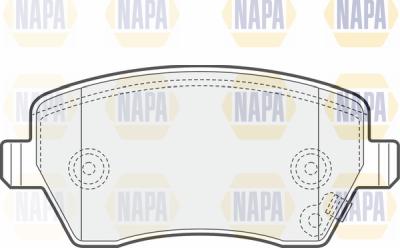 NAPA PBP7611 - Комплект спирачно феродо, дискови спирачки vvparts.bg