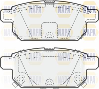 NAPA PBP7617 - Комплект спирачно феродо, дискови спирачки vvparts.bg