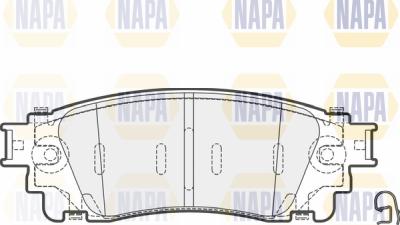 NAPA PBP7686 - Комплект спирачно феродо, дискови спирачки vvparts.bg