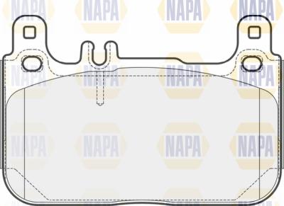 NAPA PBP7683 - Комплект спирачно феродо, дискови спирачки vvparts.bg