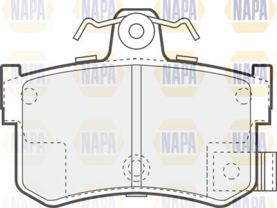 NAPA PBP7630 - Комплект спирачно феродо, дискови спирачки vvparts.bg