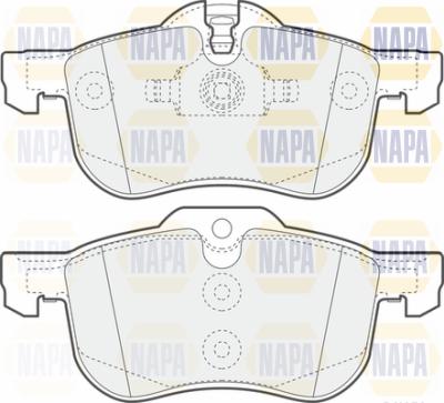 NAPA PBP7631 - Комплект спирачно феродо, дискови спирачки vvparts.bg