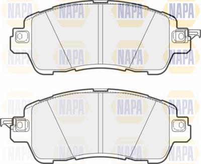 NAPA PBP7620 - Комплект спирачно феродо, дискови спирачки vvparts.bg