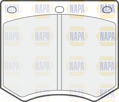 NAPA PBP7672 - Комплект спирачно феродо, дискови спирачки vvparts.bg
