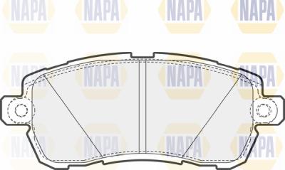 NAPA PBP7097 - Комплект спирачно феродо, дискови спирачки vvparts.bg