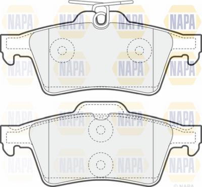 NAPA PBP7041 - Комплект спирачно феродо, дискови спирачки vvparts.bg