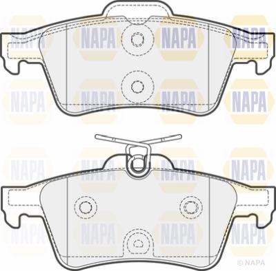 NAPA PBP7042 - Комплект спирачно феродо, дискови спирачки vvparts.bg