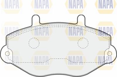 NAPA PBP7047 - Комплект спирачно феродо, дискови спирачки vvparts.bg