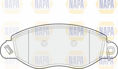 NAPA PBP7054 - Комплект спирачно феродо, дискови спирачки vvparts.bg