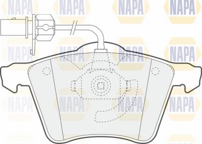 NAPA PBP7055 - Комплект спирачно феродо, дискови спирачки vvparts.bg