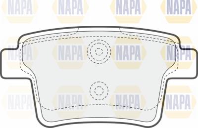 NAPA PBP7056 - Комплект спирачно феродо, дискови спирачки vvparts.bg