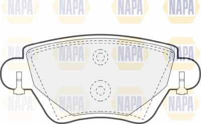 NAPA PBP7051 - Комплект спирачно феродо, дискови спирачки vvparts.bg
