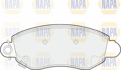 NAPA PBP7053 - Комплект спирачно феродо, дискови спирачки vvparts.bg