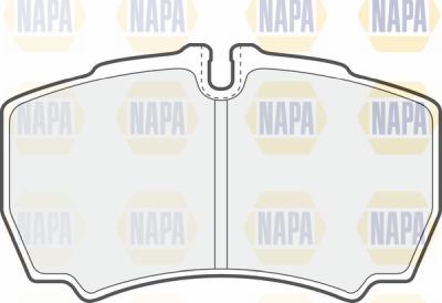 NAPA PBP7069 - Комплект спирачно феродо, дискови спирачки vvparts.bg